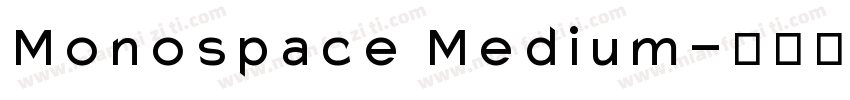 Monospace Medium字体转换